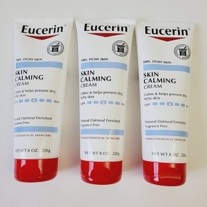 3 Pack Eucerin Skin Calming Cream Natural Oatmeal